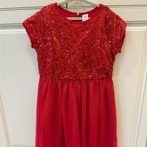 OshKosh B'gosh Red Sequin Formal Dress
